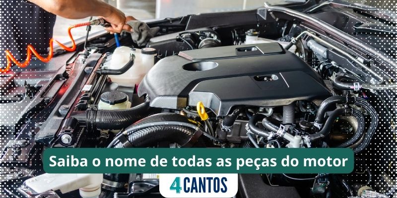 Qual o nome de todas as peças do motor? Foto: Canva / Jornal 4 Cantos