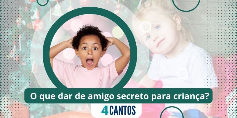 O que dar de amigo secreto para criança. Foto: Canva / Jornal 4 Cantos